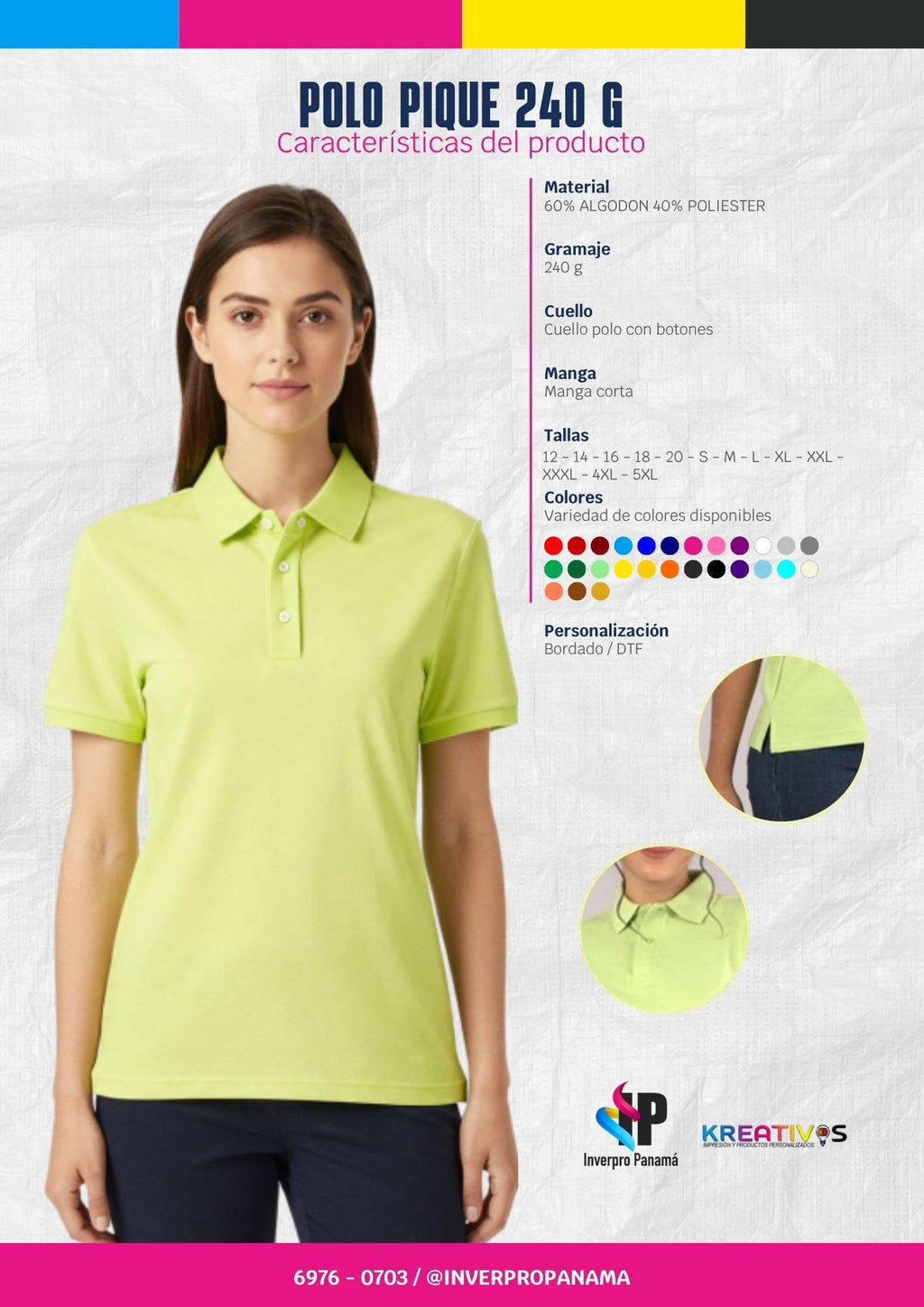 POLO PIQUE 240 G