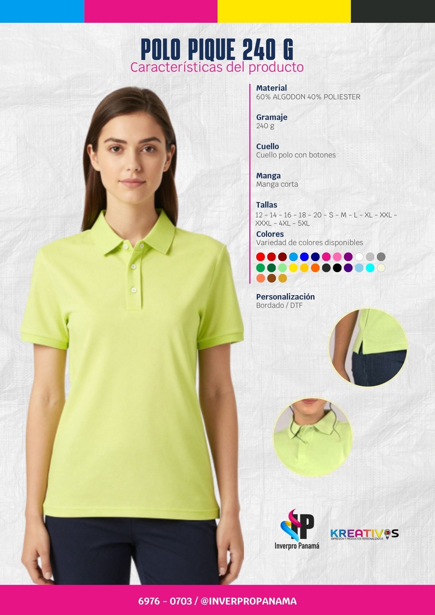 POLO PIQUE 240 G