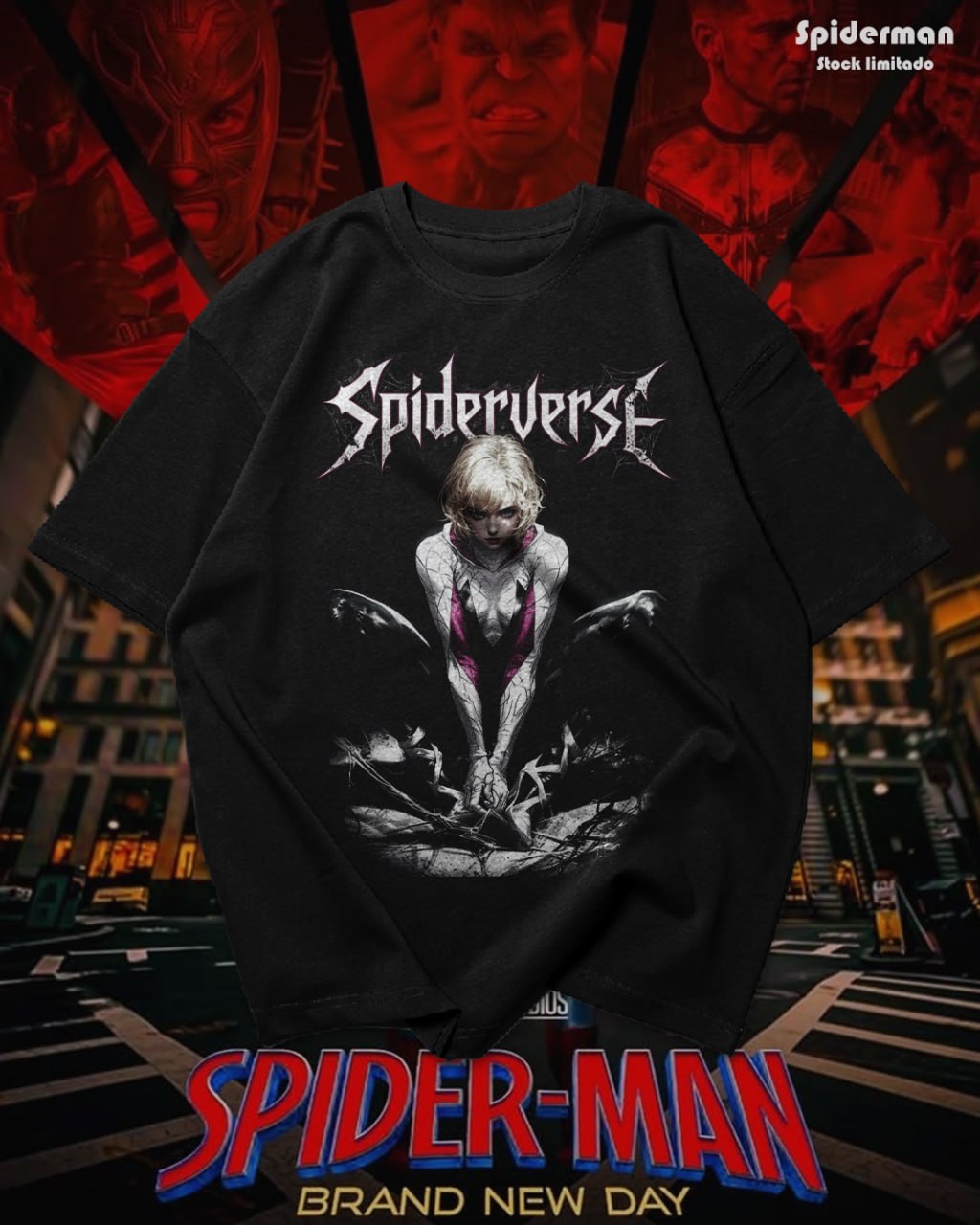 TSHIRT O SUETER PERSONALIZADO SPIDERMAN