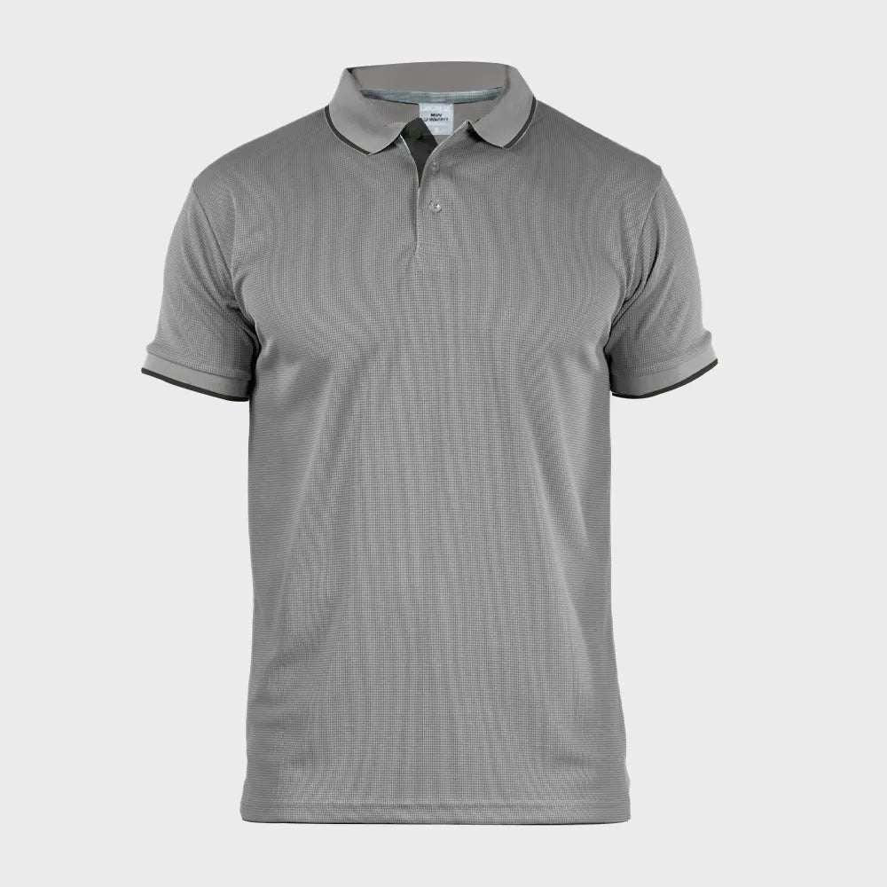 POLO WAFIT CON LINEA EN CUELLO Y MANGA