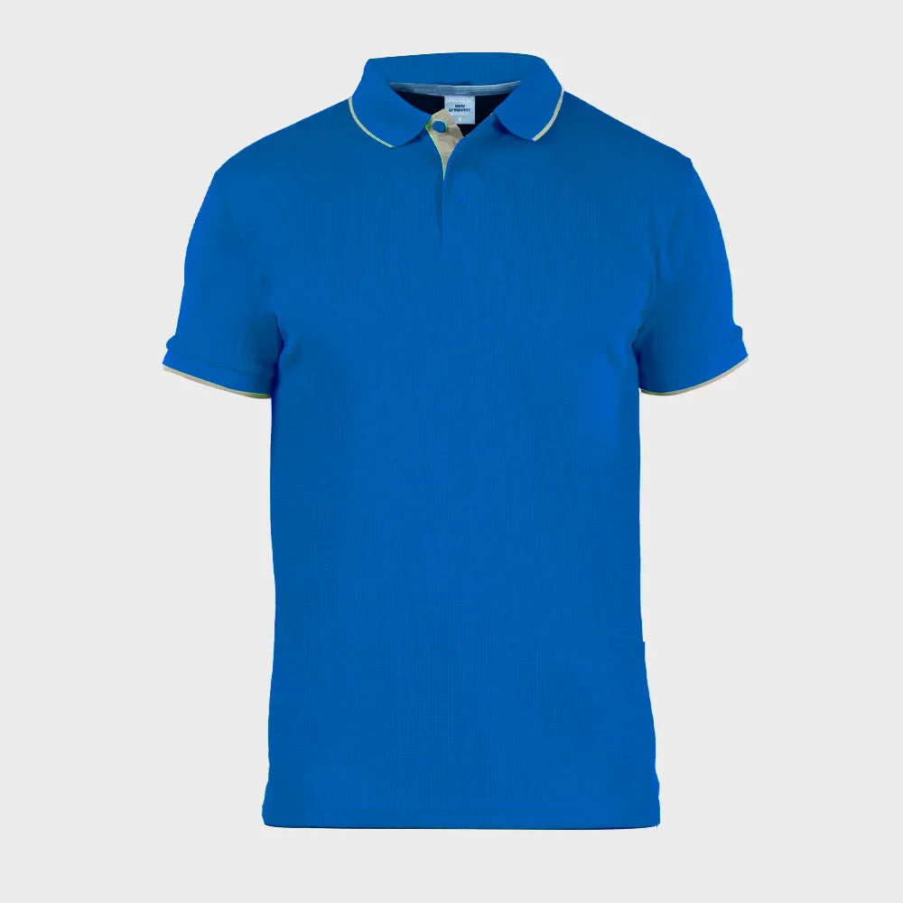POLO WAFIT CON LINEA EN CUELLO Y MANGA